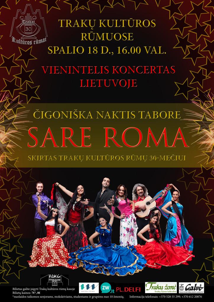 Čigoniška naktis Tabore „SARE ROMA“ Trakų kultūros rūmuose