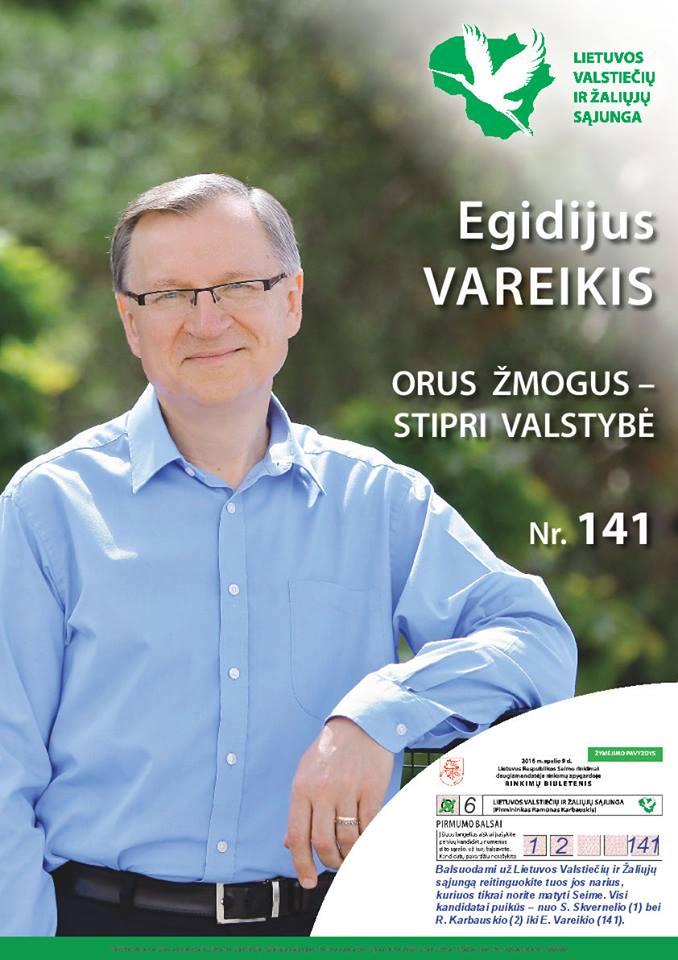 Kandidatas į LR Seimą Egidijus Vareikis