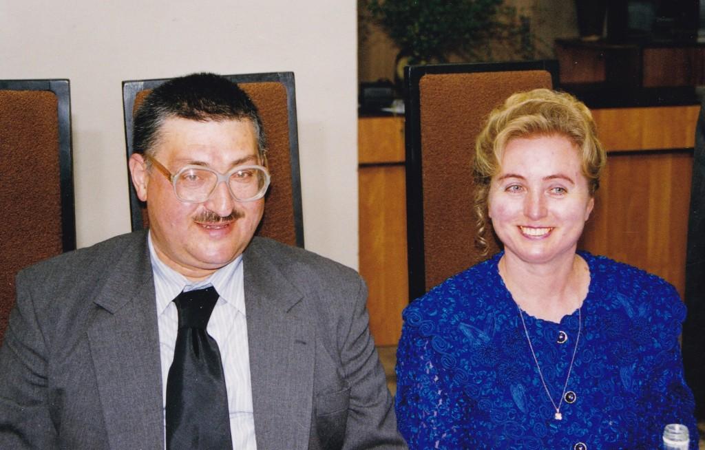 Michailas Jutkevičius su žmona Vida, 1998 m.