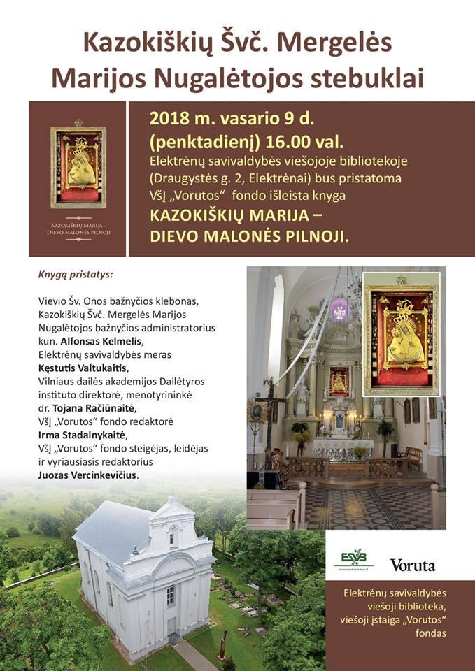 Tęsiasi Kazokiškių stebuklų knygos pristatymo bibliotekose renginiai