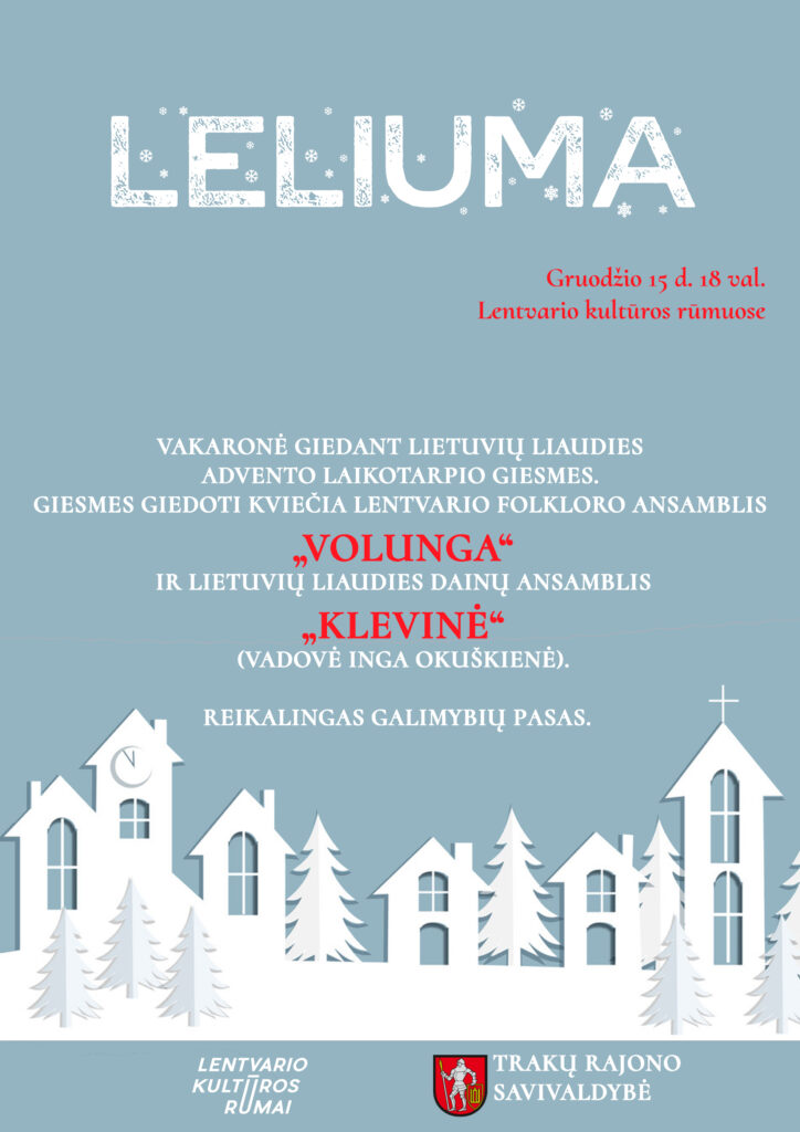 Advento tradicijų vakaronė „Leliuma“