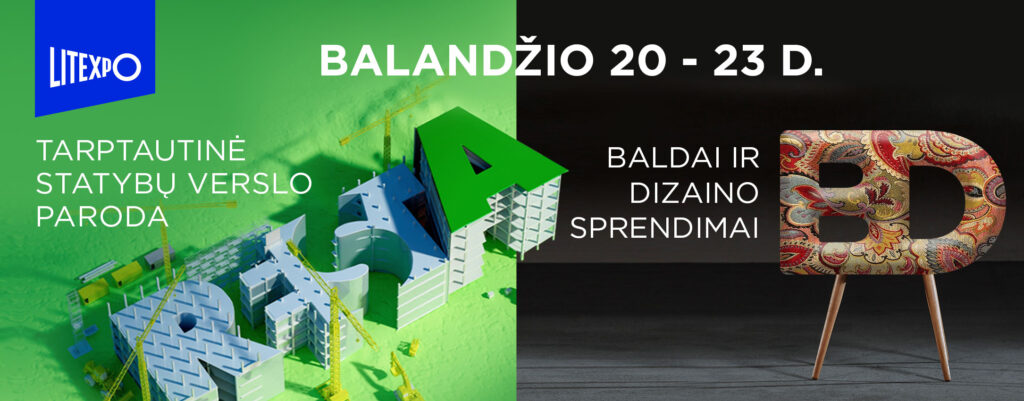 Prasideda statybų verslo parodos RESTA, „Baldai ir dizaino sprendimai 2022“