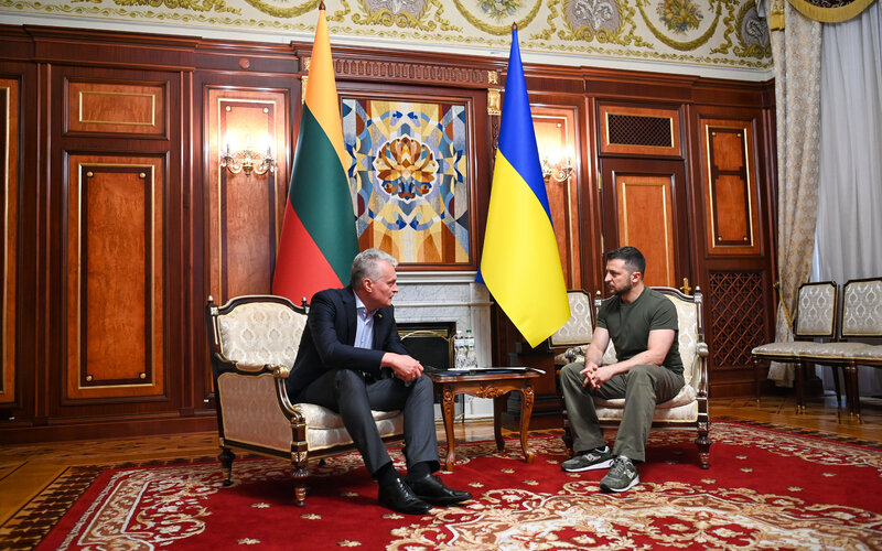 Prezidentas: Lietuva rems Ukrainą iki pergalės