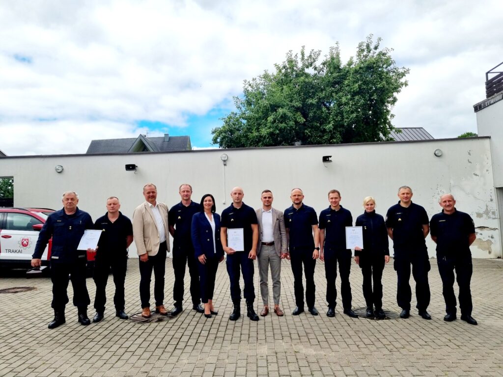 Padėkojome Trakų ugniagesiams gelbėtojams už išgelbėtas žmonių gyvybes