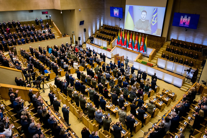 Laisvės gynėjų dieną Laisvės premija įteikta Ukrainos Prezidentui Volodymyrui Zelenskiui