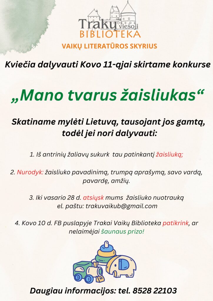 Vaikai iš antrinių žaliavų kūrė Lietuvos valstybės simbolį – Gedimino pilies bokštą