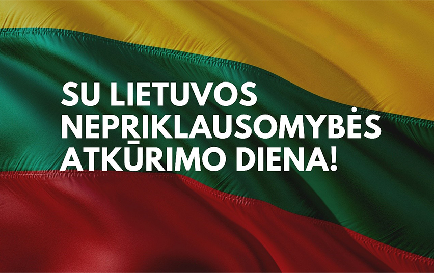 Lietuvos Respublikos Prezidento Gitano Nausėdos sveikinimas šalies žmonėms Nepriklausomybės atkūrimo dienos proga