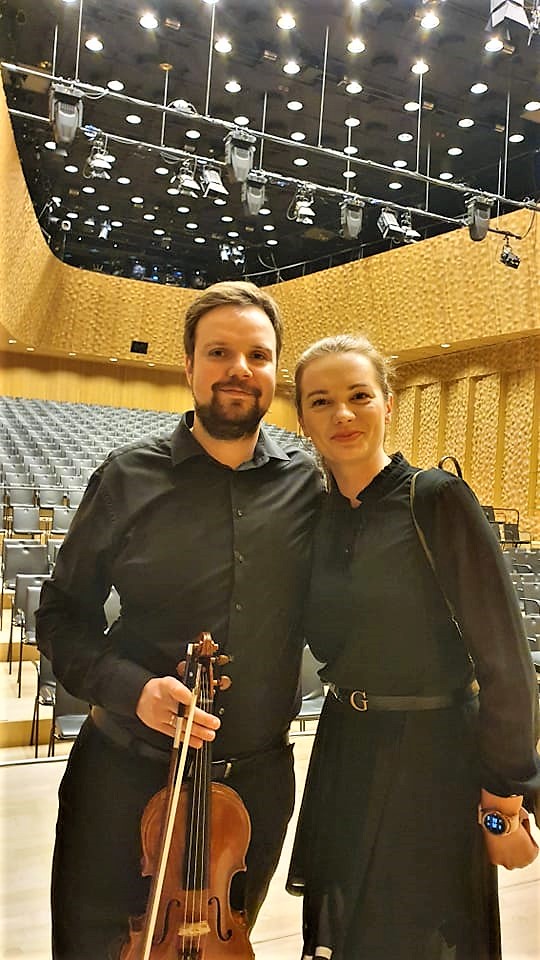 Trakietis smuikininkas A. Šochas koncertavo garsiojoje Elbės filharmonijoje Vokietijoje