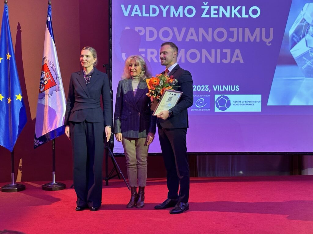 Trakų rajono savivaldybės veikla įvertinta apdovanojimu