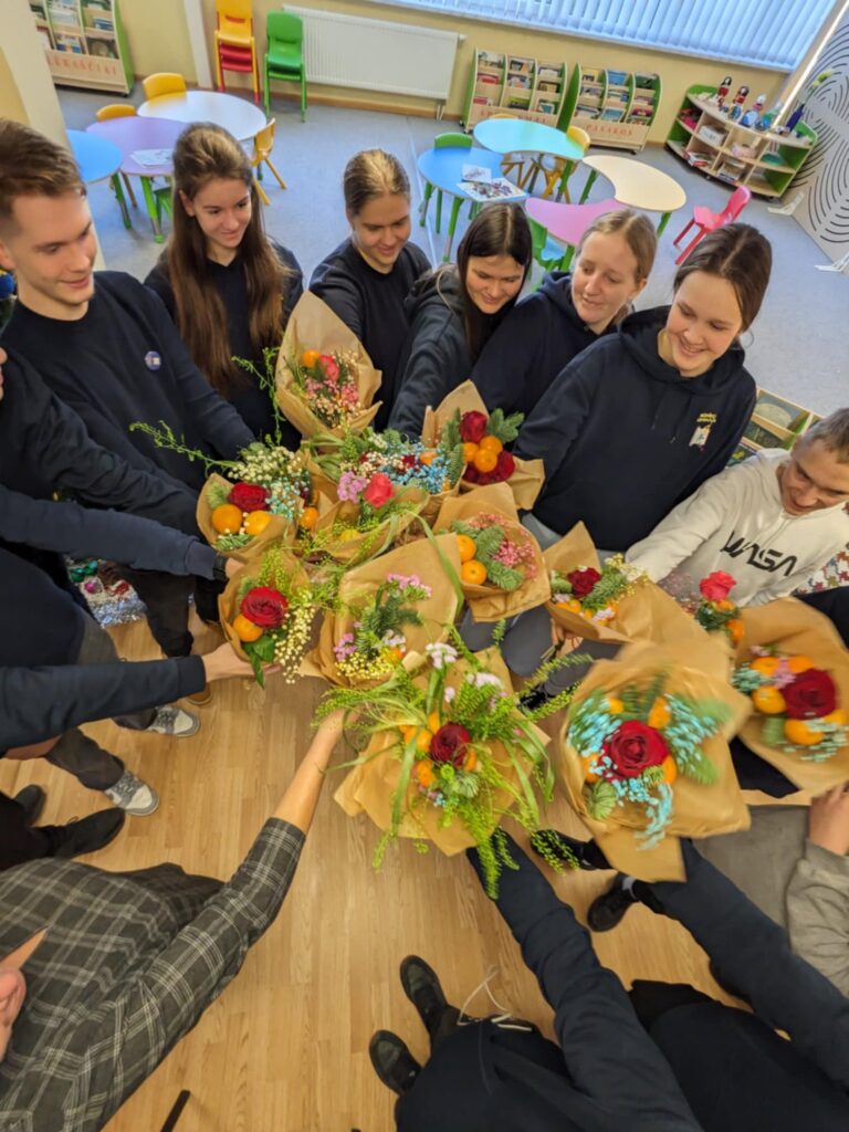 Edukacija „Kalėdinės puokštės“