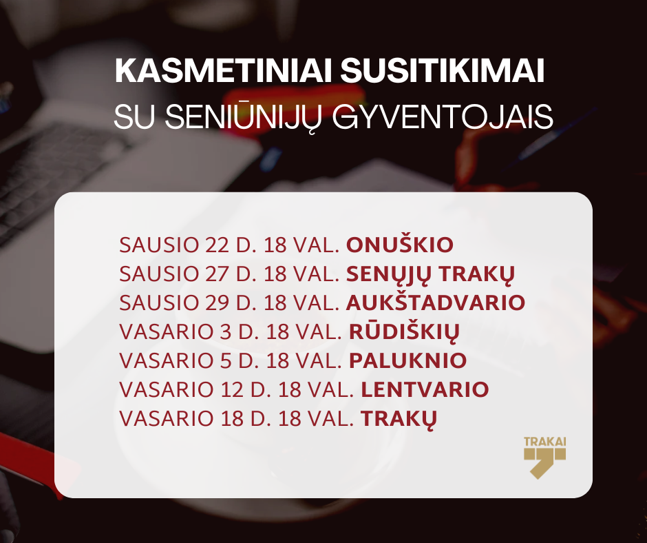 Sausį pradedami savivaldybės komandos susitikimai su rajono seniūnijų gyventojais